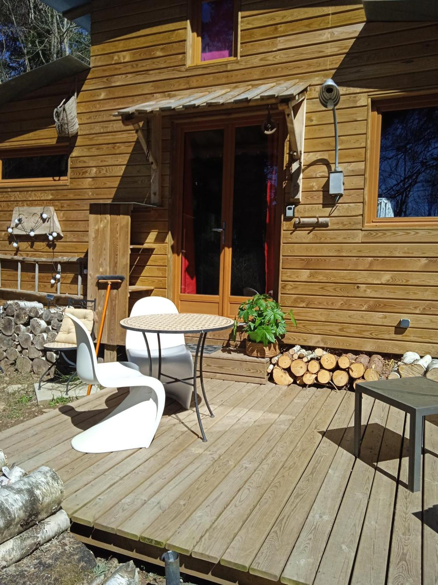 Chalet Libellule Domaine De La Mamounette Champclause Exteriör bild